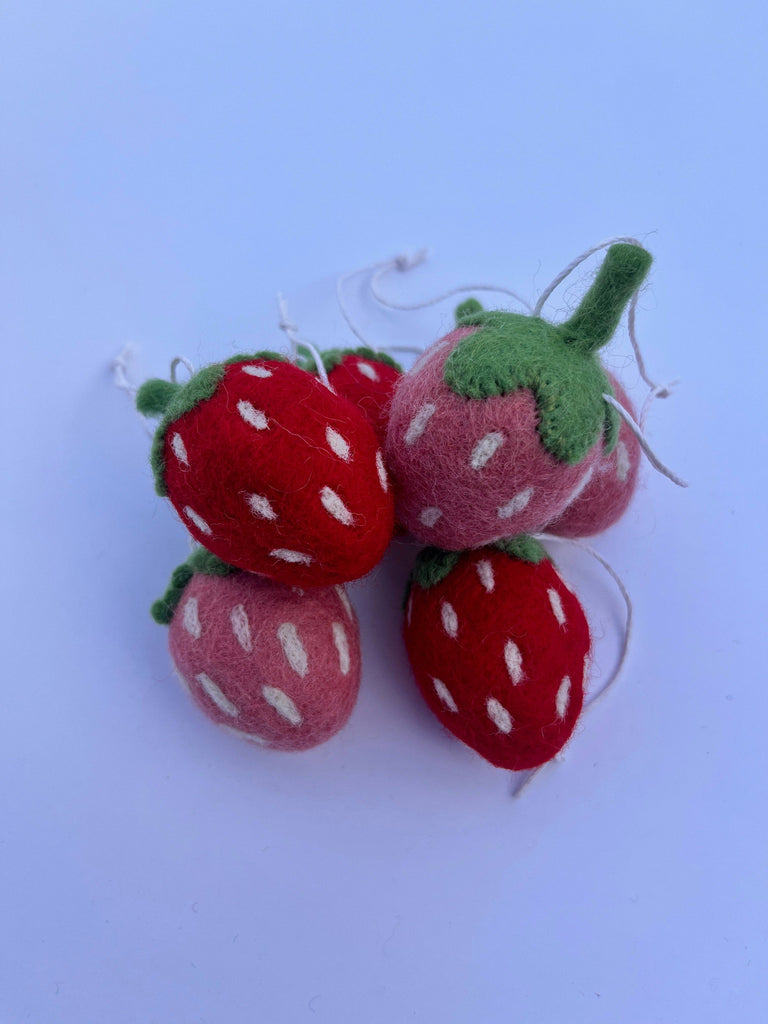 Organic Strawberry Ornaments