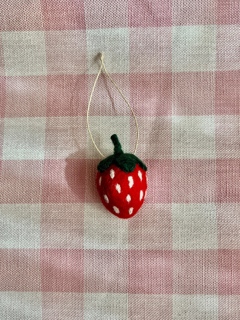 Organic Strawberry Ornaments