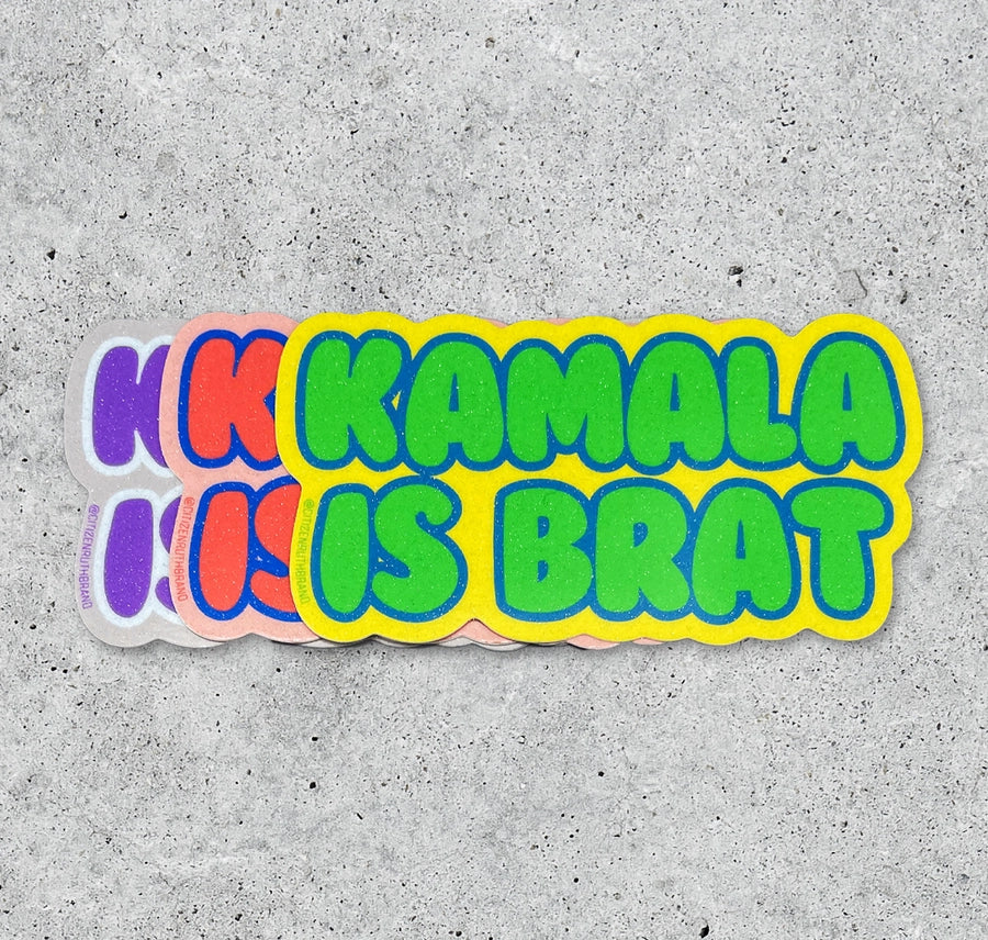 Kamala Is Brat Sticker