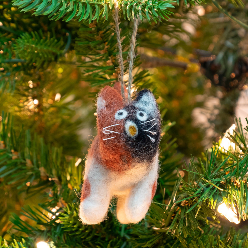 Felt Kitty Ornaments