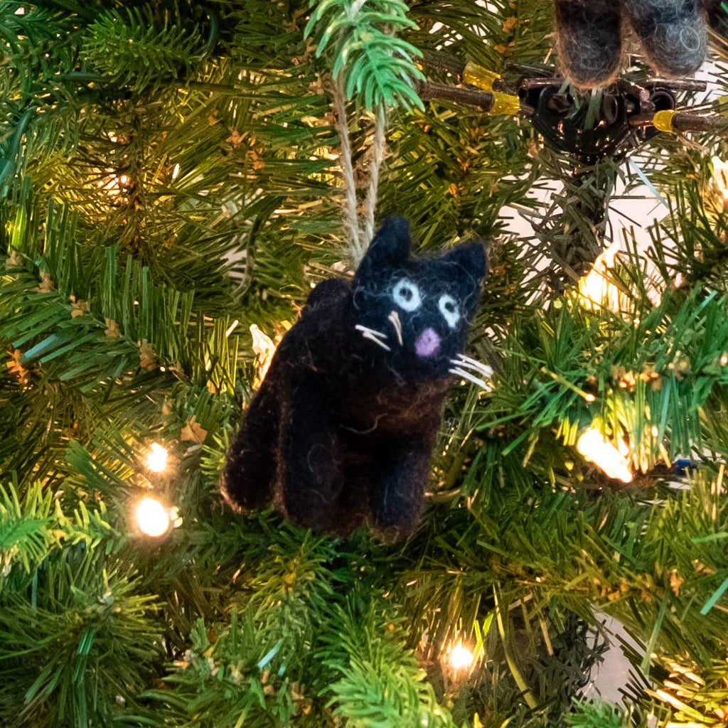 Felt Kitty Ornaments