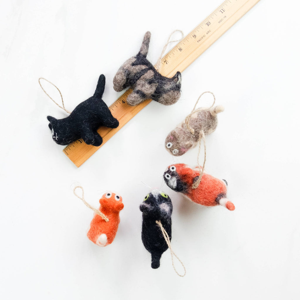 Felt Kitty Ornaments