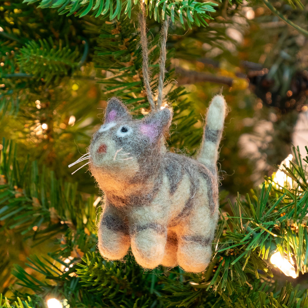 Felt Kitty Ornaments