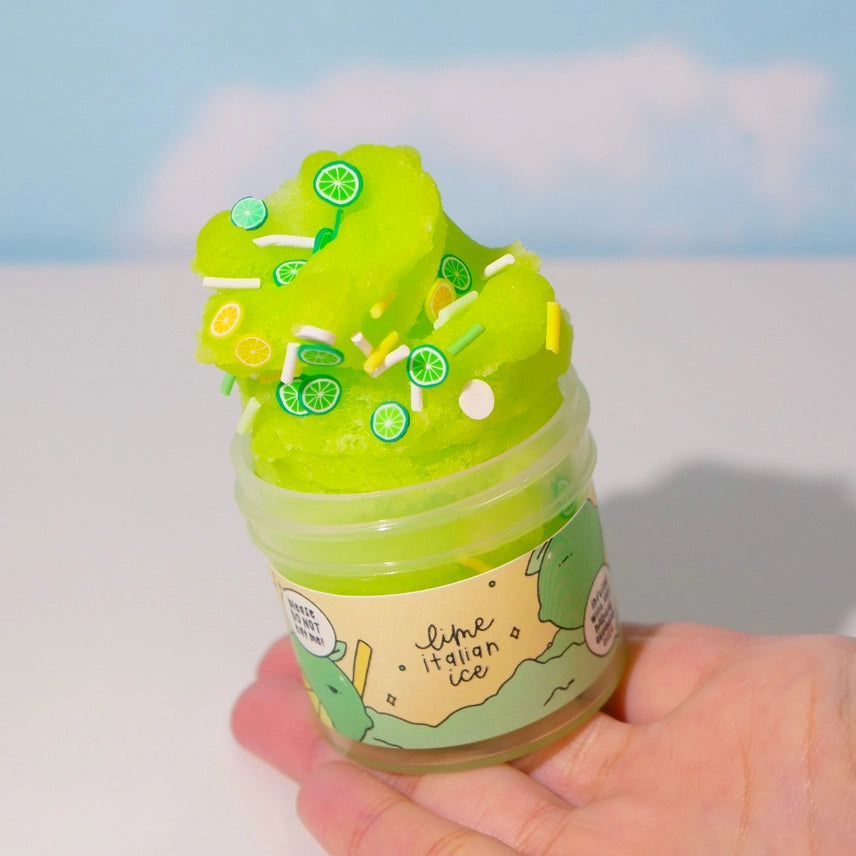 Lime Italian Ice Mini Slime – Atomic Polish