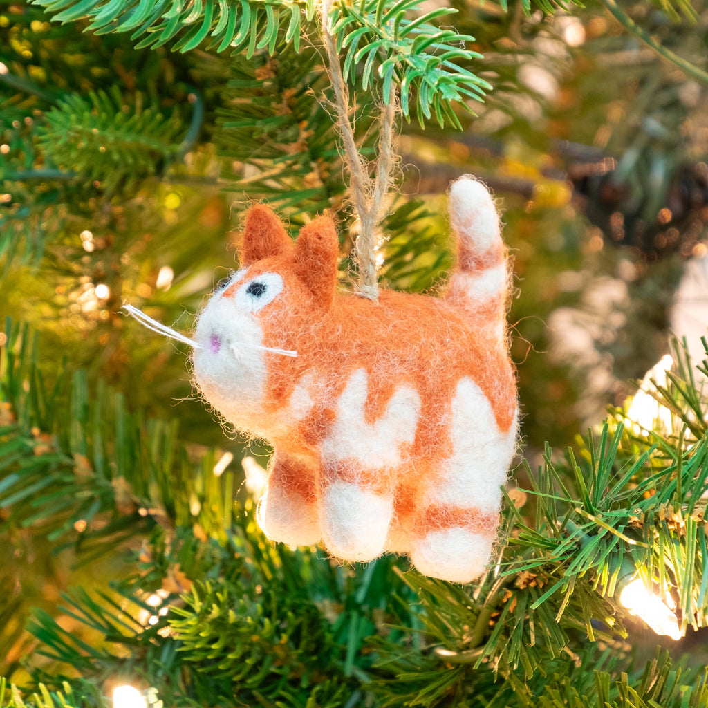 Felt Kitty Ornaments