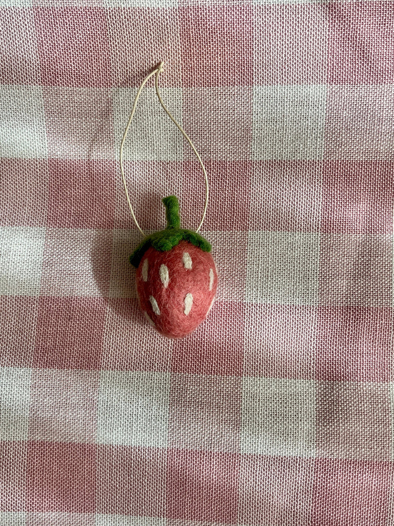 Organic Strawberry Ornaments