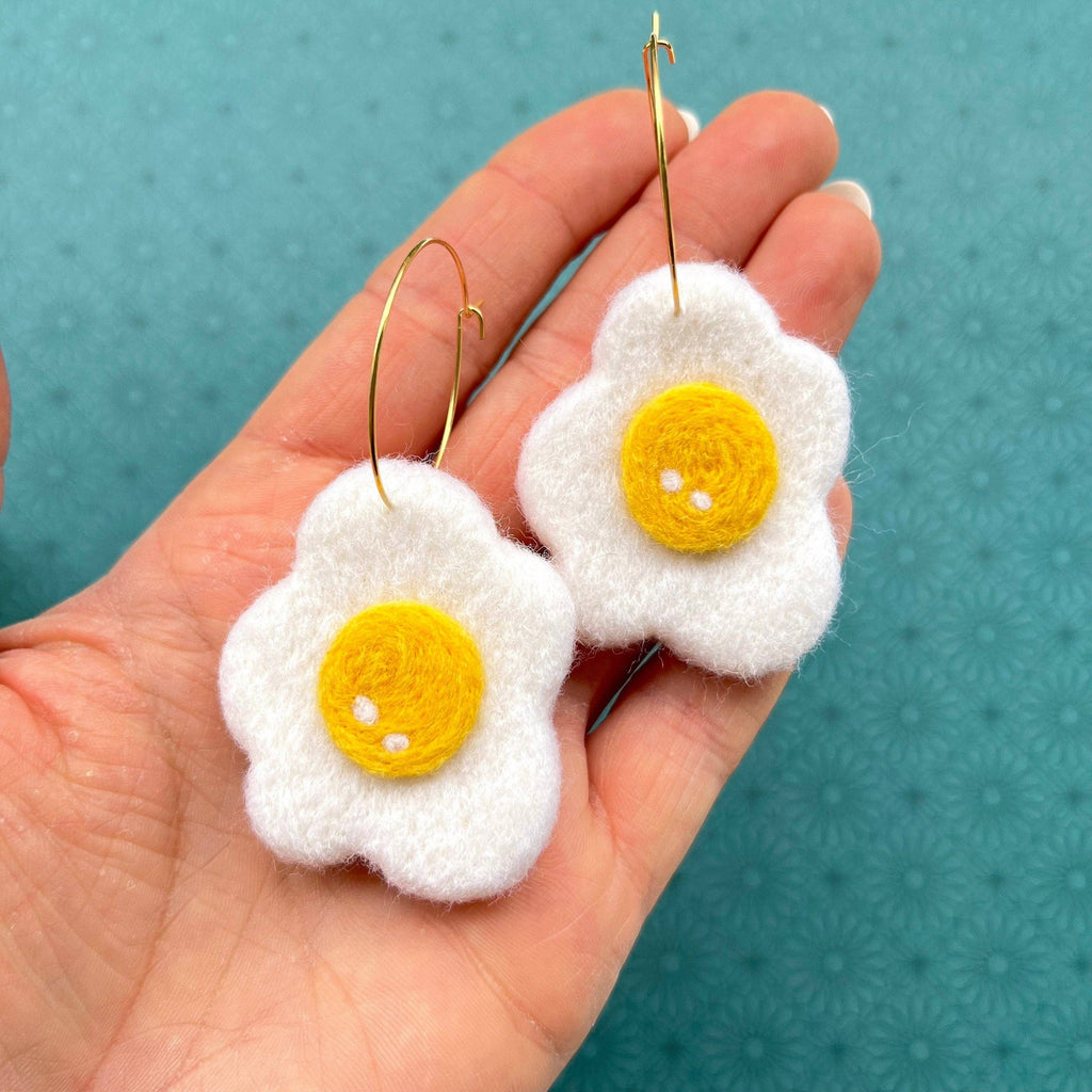 Fried Egg Earrings