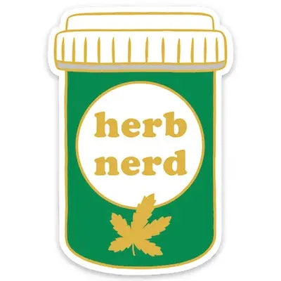 Herb Nerd Die Cut Sticker