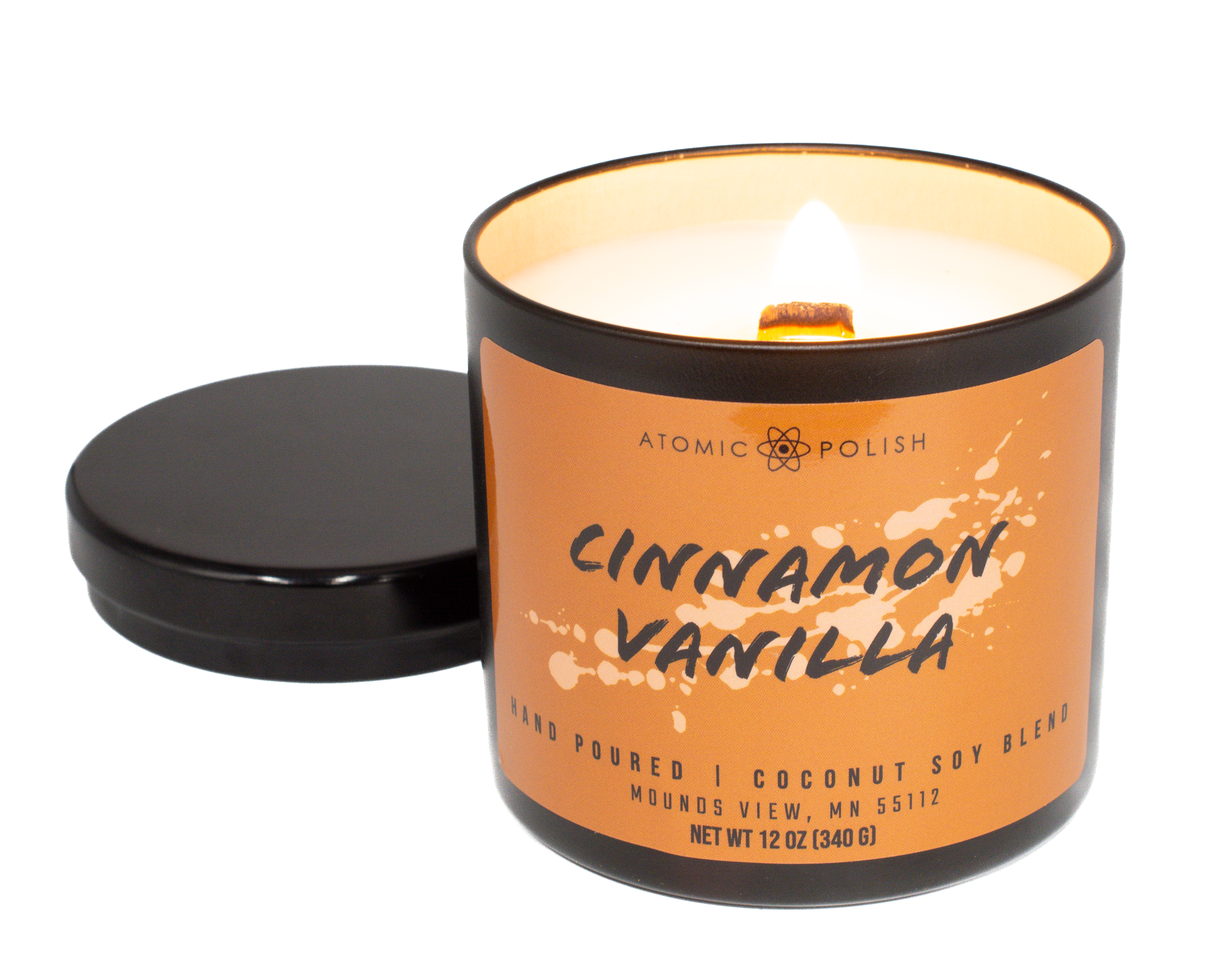 Cinnamon Sticks Luxury Coconut + Soy Wax Wood Wick Candle