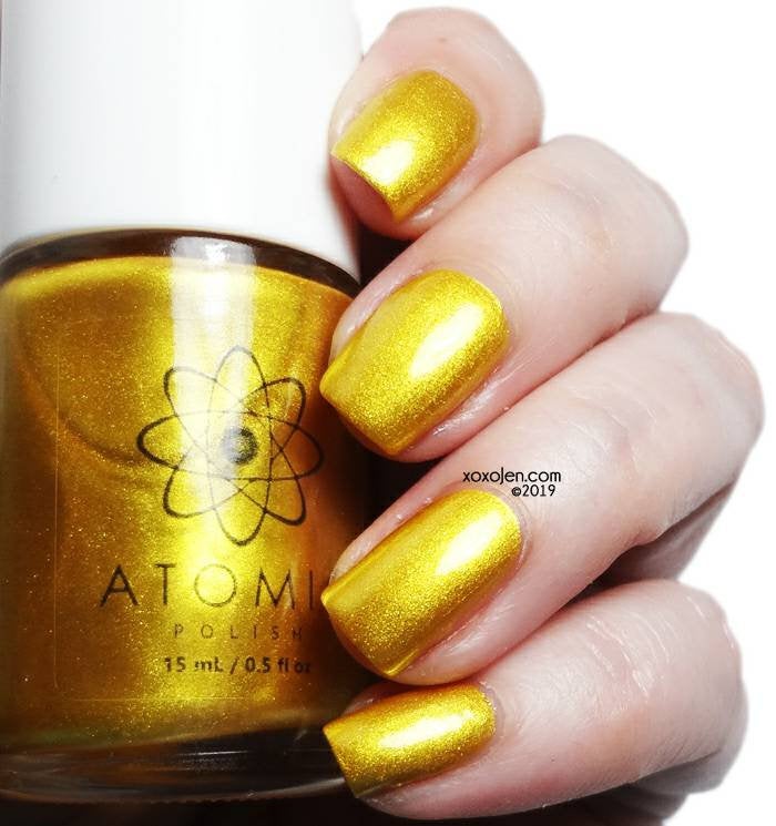 metallic gold nail polish