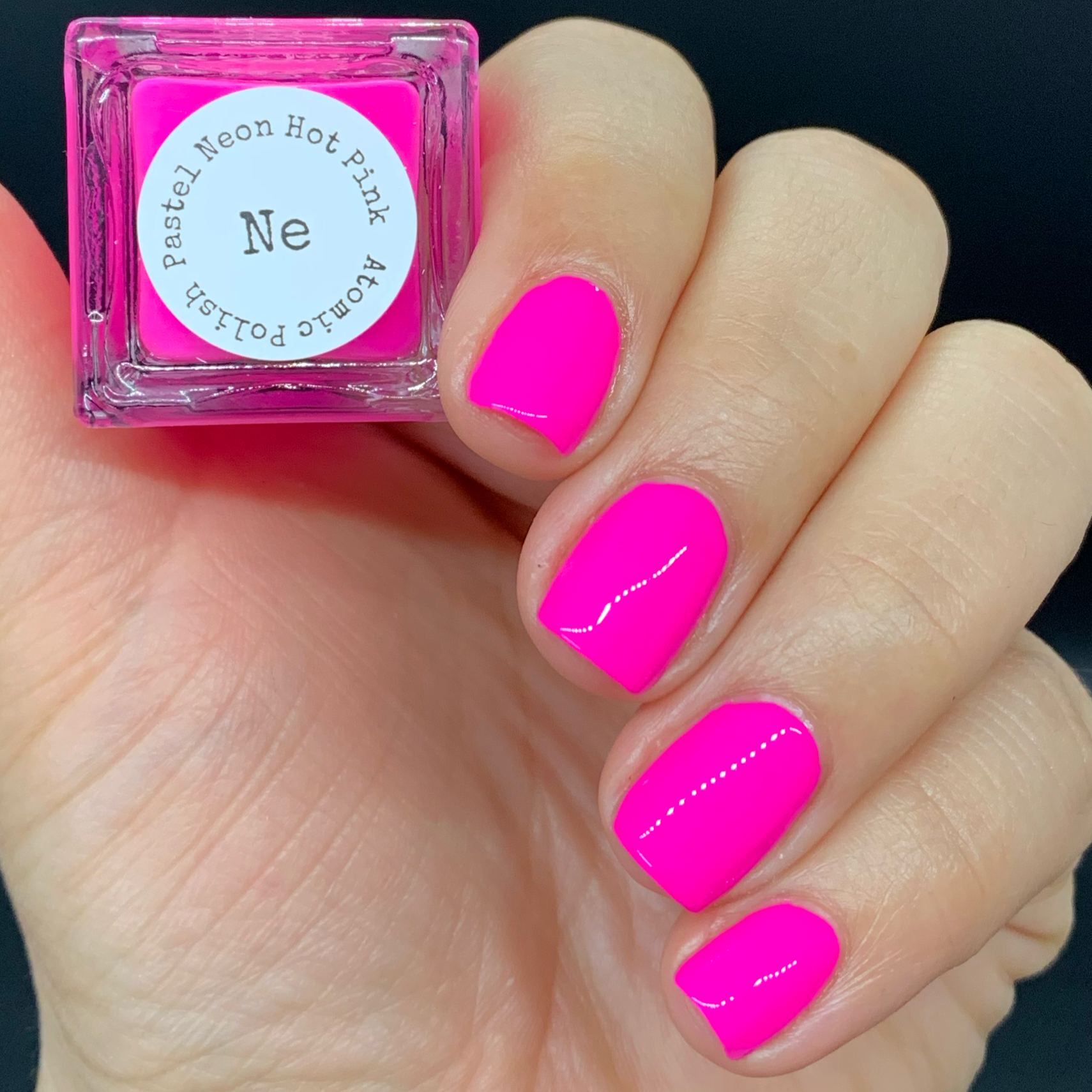 Neon Magenta Pink Nail Polish - FREE U.S. SHIPPING - Fluorescent - 
